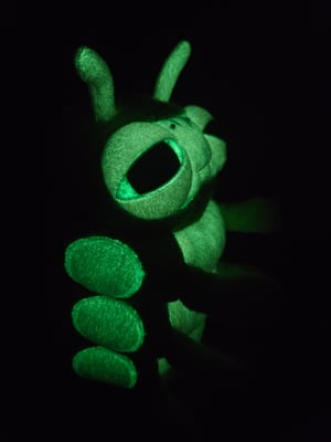 Glow Caterpillar Hatchling! ☆Glows In The Dark!☆ ♡Green and Lilac!♡