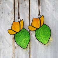 Image 1 of Mini blooming prickly pear suncatcher
