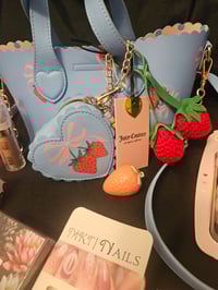 Image 1 of Juicy Couture Viral Sweet Strawberry Tote Makeup Bundle 