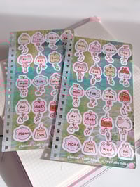 Whindchime Date sticker sheet
