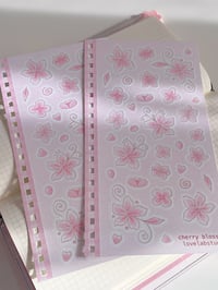 Image 2 of Cherry blossom sticker sheet
