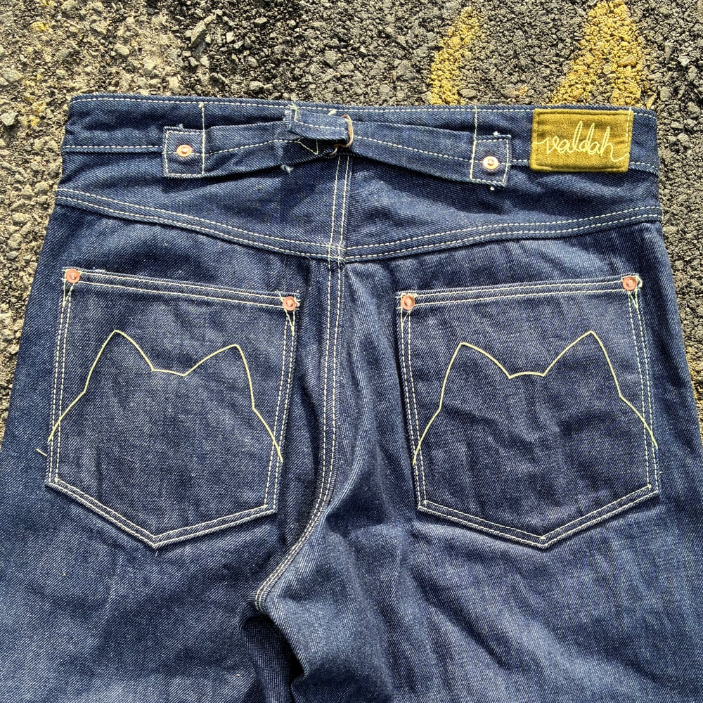 Image of 14oz Wide Leg 5 Pocket Jeans - 32 x 34