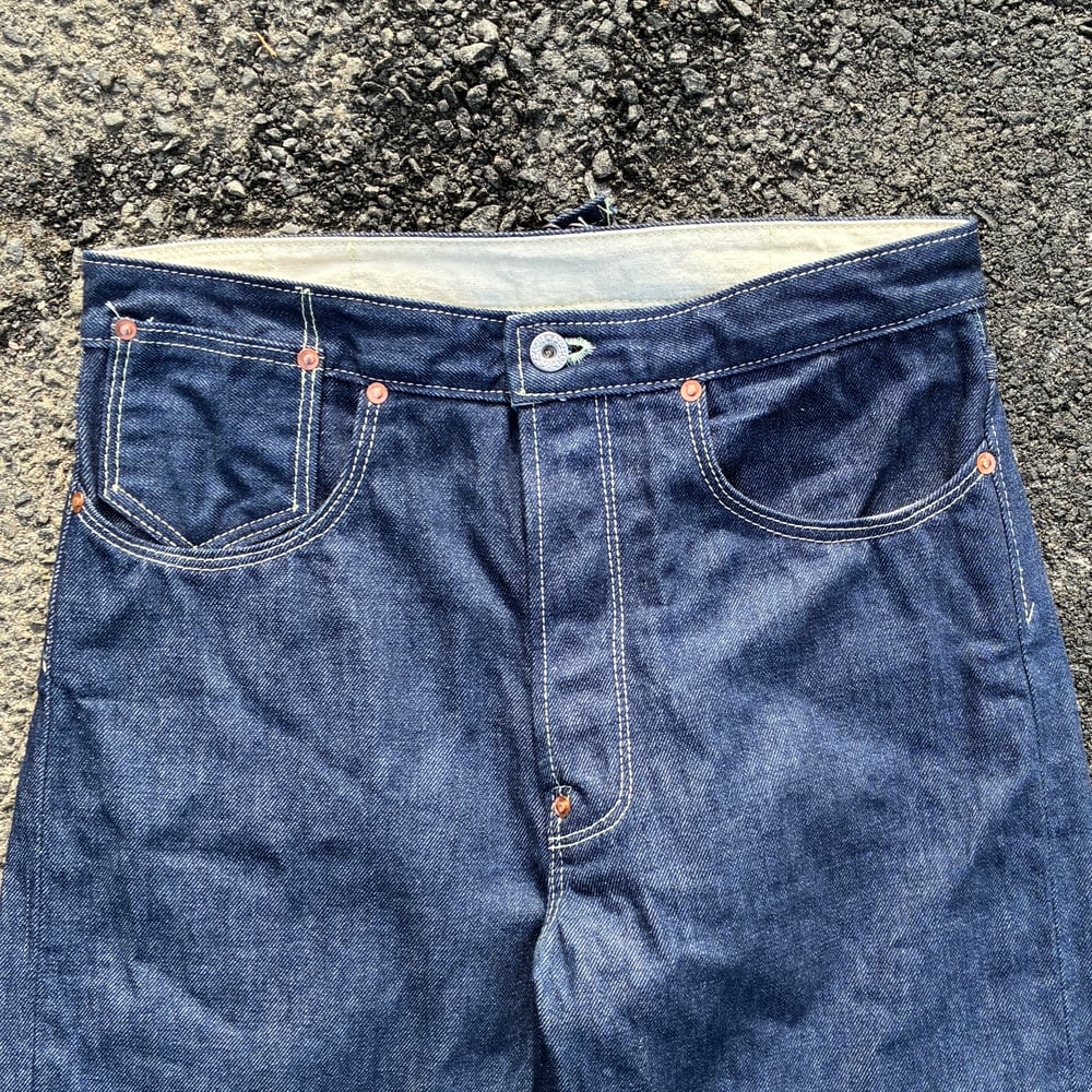 Image of 14oz Wide Leg 5 Pocket Jeans - 32 x 34