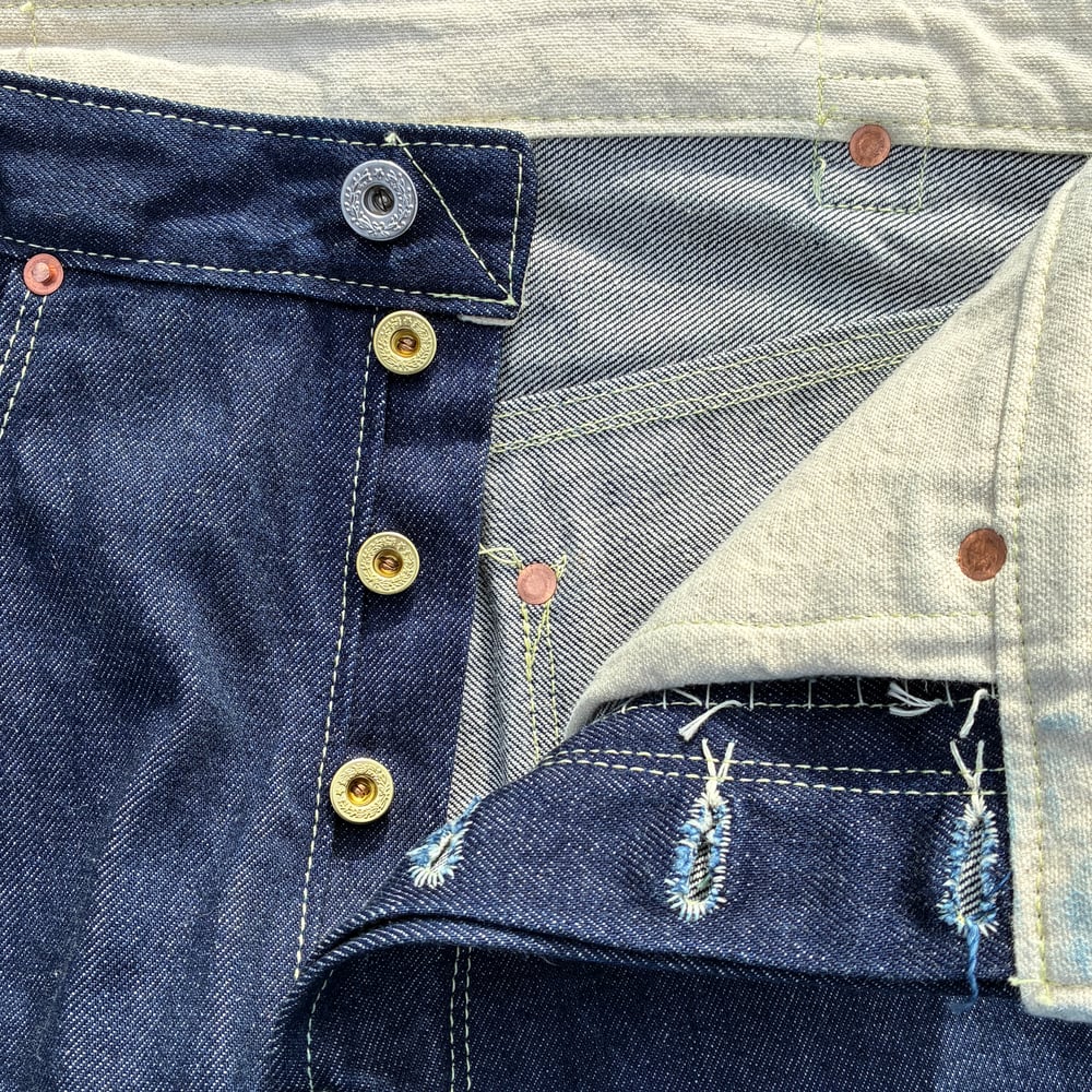 Image of 14oz Wide Leg 5 Pocket Jeans - 32 x 34