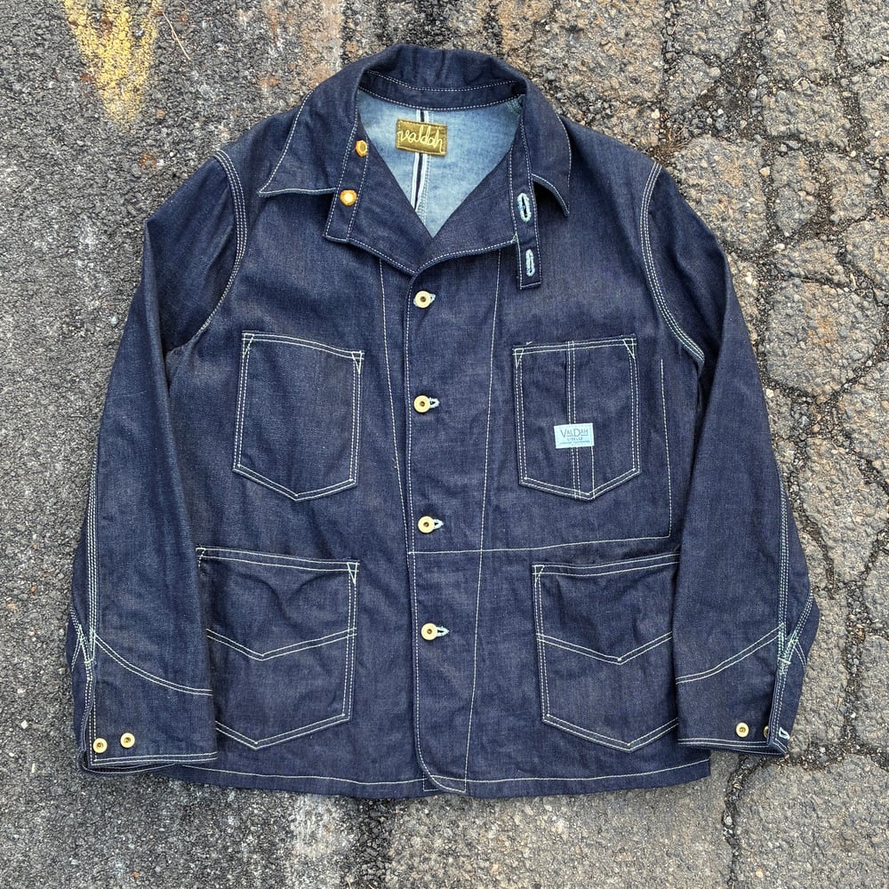 Image of 6 Pocket Chinstrap Chore - Size 44 - 11oz Cone Mills Denim