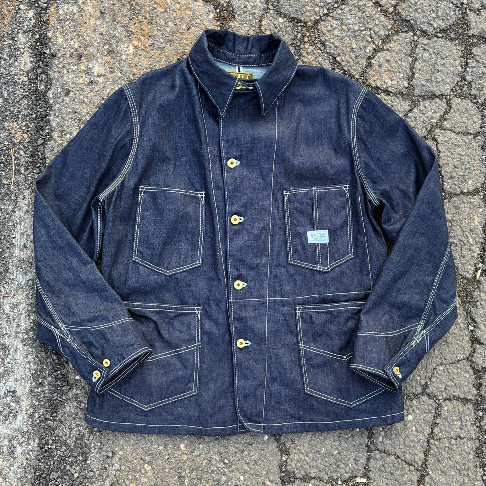 Image of 6 Pocket Chinstrap Chore - Size 44 - 11oz Cone Mills Denim