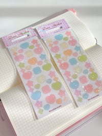 Rainbow Button deco sticker