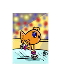 Ice Skating Steve Photo Card