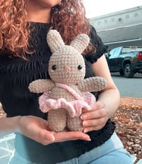 Image 3 of Ballerina Crochet Bunny