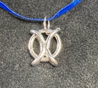 Image 1 of Hand-crafted "XO" (Hug and Kiss) Pendant