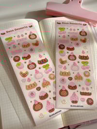 Cake dessert sticker sheet 