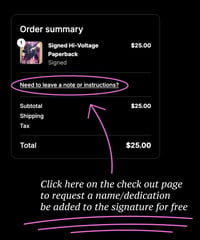 Image 5 of Signed Hi-Voltage Paperback