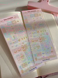 Ice cream sticker sheet 