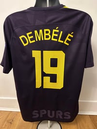 Image 3 of Tottenham Hotspur “DEMBELE 19” 2017/18 Third Shirt + UCL patches (L)