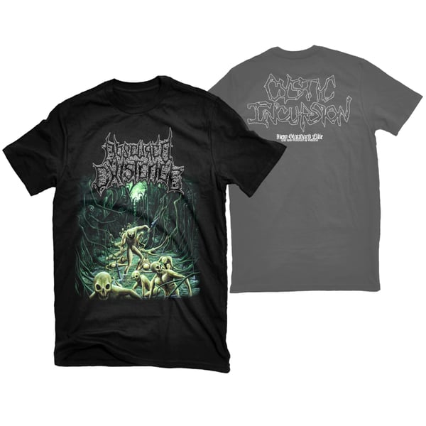 Image of OBSCURED EXISTENCE "CYSTIC INCURSION" T-SHIRT