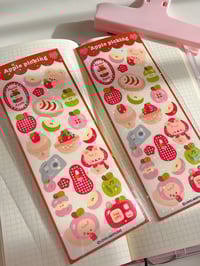 Apple picking sticker sheet 