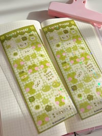 Lucky froggy sticker sheet 