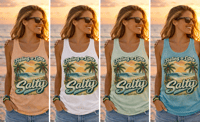 Image 4 of Feeling a Little Salty – Women’s Beach Tank | Gator Mob Outfitters