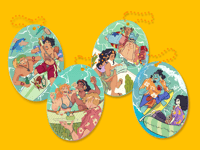 Image 1 of Mugiwara Beach Ripple Charms 