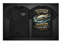 Image 1 of Tarpon – Saltwater Outlaws Tee | Gator Mob Outfitters