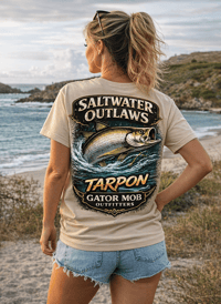 Image 2 of Tarpon – Saltwater Outlaws Tee | Gator Mob Outfitters