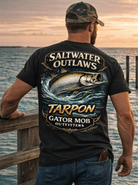 Image 3 of Tarpon – Saltwater Outlaws Tee | Gator Mob Outfitters