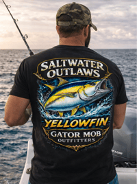 Image 4 of Yellowfin – Saltwater Outlaws Tee | Gator Mob Outfitters