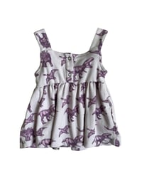 Image 2 of Kate Quinn Purple Dinosaur Dress- 3-6m