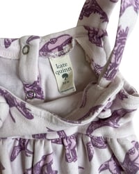 Image 5 of Kate Quinn Purple Dinosaur Dress- 3-6m