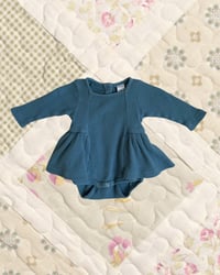 Image 1 of Kate Quinn Blue Onesie Dress-0-3m