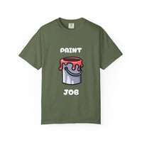 Image 1 of Paint Job T-Shirt — Funny Paint Can Graphic Tee for Painters & DIY Enthusiasts
