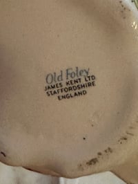 Image 10 of Ladies Old Foley Staffordshire England Chinoiserie Palo Santo Tallow Shave Soap Set 