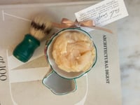 Image 3 of Ladies Old Foley Staffordshire England Chinoiserie Palo Santo Tallow Shave Soap Set 