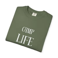 Image 2 of Camp Life T-Shirt | Camping Tent, Campfire Bear Illustration