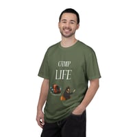 Image 3 of Camp Life T-Shirt | Camping Tent, Campfire Bear Illustration