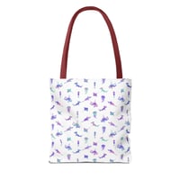 Image 5 of Watercolor Marine Life Tote Bag - Sharks, Rays & Sawfish…oh my!
