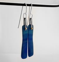 Streaky blue sea jewels delux earrings