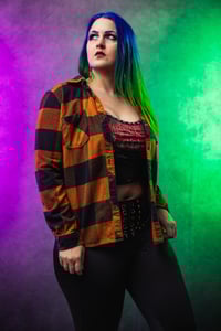 Image 2 of Large Social Distortion Flannel (women's size)