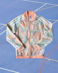Image 1 of Adidas Pastel Swirl Track Jacket-7-8Y