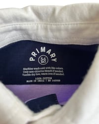 Image 4 of Primary Striped Rugby Romper-3-6m