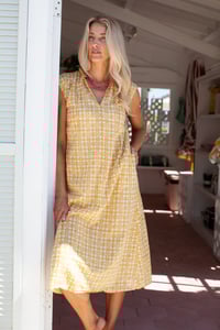 Image 6 of Short Sleeve Long Dress in Gold Star