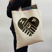 Image of HYPE PRETENSION NO#3 HEART TOTE BAG (16"x15")