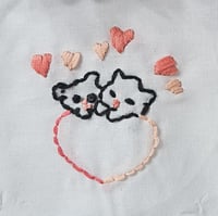Image 2 of Romantic Big Heart Handkerchief – Personalized Embroidery