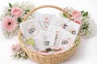 Image 1 of Couple Embroidered Handkerchiefs – Wedding Keepsake Set of 5