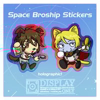 Image 1 of [Star Blazers] Kodai & Dessler Stickers