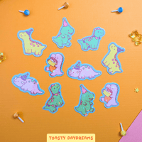 Image 2 of Holographic Party Dinosaurs Sticker Flakes