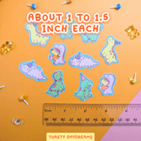 Image 3 of Holographic Party Dinosaurs Sticker Flakes