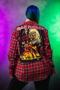 Image 1 of Large Iron Maiden Flannel 