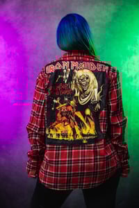 Image 2 of Large Iron Maiden Flannel 