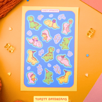 Image 1 of Party Dinosaurs Sticker Sheet
